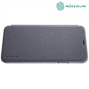 Nillkin ультра тонкий чехол книжка для iPhone X - Sparkle Case Серый