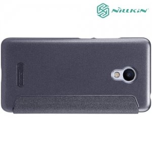 Nillkin ультра тонкий чехол книжка для Meizu m3s mini - Sparkle Case Серый
