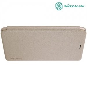 Nillkin ультра тонкий чехол книжка для Meizu m3s mini - Sparkle Case Золотой