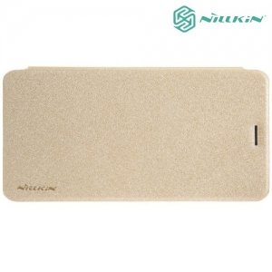 Nillkin ультра тонкий чехол книжка для Meizu M5c - Sparkle Case Золотой