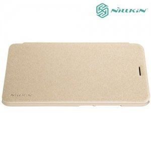 Nillkin ультра тонкий чехол книжка для Meizu M5c - Sparkle Case Золотой