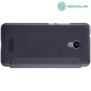 Nillkin ультра тонкий чехол книжка для Meizu M5s - Sparkle Case Серый