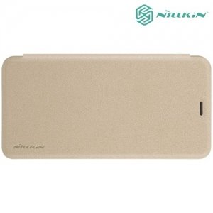 Nillkin ультра тонкий чехол книжка для Meizu M5s - Sparkle Case Золотой