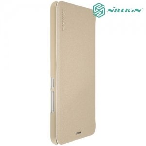 Nillkin ультра тонкий чехол книжка для Meizu M5s - Sparkle Case Золотой