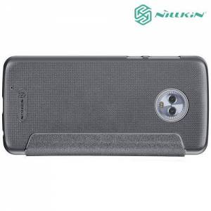 Nillkin ультра тонкий чехол книжка для Motorola Moto G6 - Sparkle Case Серый