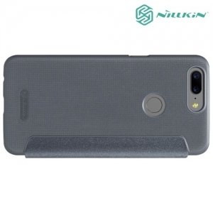 Nillkin ультра тонкий чехол книжка для OnePlus 5T - Sparkle Case Серый
