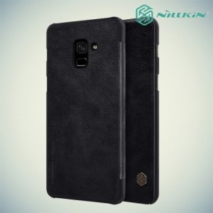 Nillkin Qin Series чехол книжка для Samsung Galaxy A8 Plus 2018 - Черный