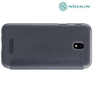Nillkin ультра тонкий чехол книжка для Samsung Galaxy J7 2017 SM-J730F - Sparkle Case Серый