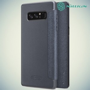 Nillkin ультра тонкий чехол книжка для Samsung Galaxy Note 8 - Sparkle Case Серый