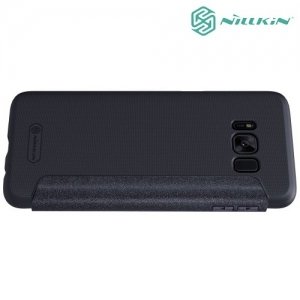 Nillkin ультра тонкий чехол книжка для Samsung Galaxy S8 - Sparkle Case Серый