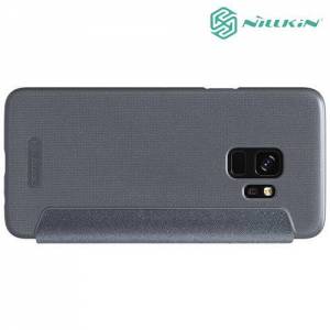 Nillkin ультра тонкий чехол книжка для Samsung Galaxy S9 - Sparkle Case Серый