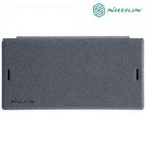 Nillkin ультра тонкий чехол книжка для Sony Xperia XZ1 Compact - Sparkle Case Серый