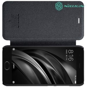 Nillkin ультра тонкий чехол книжка для Xiaomi Mi 6 - Sparkle Case Серый