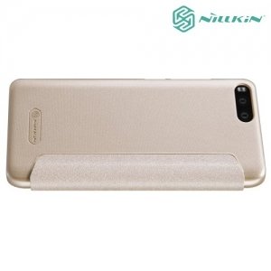 Nillkin ультра тонкий чехол книжка для Xiaomi Mi 6 - Sparkle Case Золотой