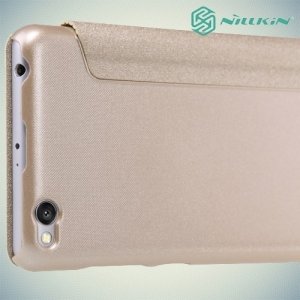 Nillkin ультра тонкий чехол книжка для Xiaomi Redmi 3 - Sparkle Case Золотой