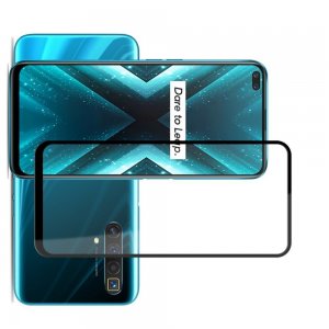 Олеофобное Закаленное Защитное Стекло для Realme X3 Super Zoom черное