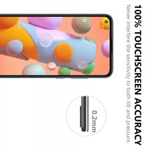 Олеофобное Закаленное Защитное Стекло для Samsung Galaxy A11 черное