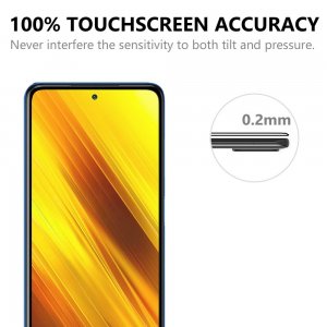 Олеофобное Закаленное Защитное Стекло для Xiaomi Poco X3 NFC черное