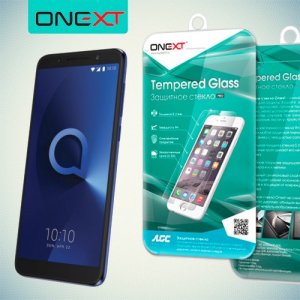 OneXT Закаленное противоударное защитное стекло на Alcatel 3X