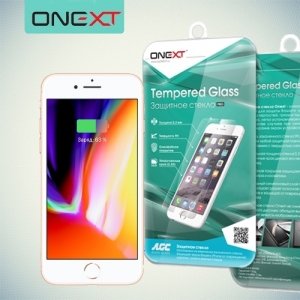 OneXT Закаленное защитное стекло для iPhone 8