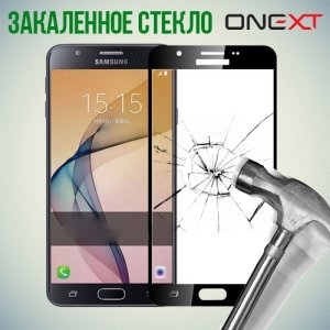 OneXT Закаленное защитное стекло с рамкой для Samsung Galaxy A7 (2017) - Черный