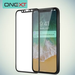 OneXT Закругленное защитное 3D стекло для iPhone Xs / X на весь экран - Черный