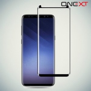 OneXT Закругленное защитное 3D стекло для Samsung Galaxy S9 Plus на весь экран - Черный
