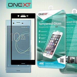OneXT Закругленное защитное 3D стекло для Sony Xperia X Compact на весь экран - Черный