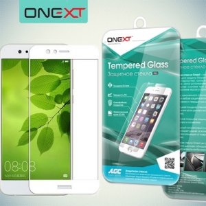 OneXT Защитное стекло для Huawei nova 2 Plus на весь экран - Белый