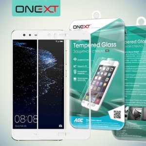 OneXT Защитное стекло для Huawei Nova lite 2017 на весь экран - Белый