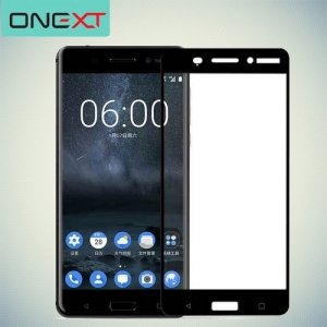 OneXT Защитное стекло для Nokia 6 на весь экран - Черный