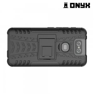 ONYX Противоударный бронированный чехол для Asus Zenfone 6 ZS630KL - Черный