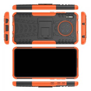 ONYX Противоударный бронированный чехол для Huawei Mate 30 - Оранжевый / Черный