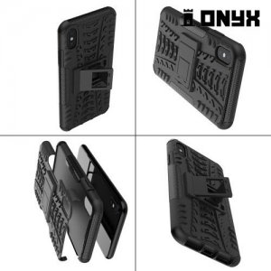 ONYX Противоударный бронированный чехол для iPhone XS Max - Черный