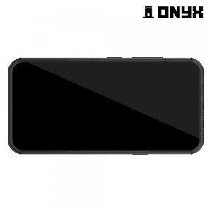 ONYX Противоударный бронированный чехол для LG Q60 - Черный