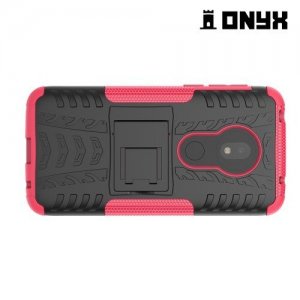 ONYX Противоударный бронированный чехол для Motorola Moto G7 Play - Розовый