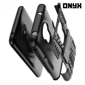 ONYX Противоударный бронированный чехол для Motorola Moto G7 Power - Черный