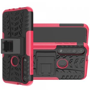 ONYX Противоударный бронированный чехол для Motorola Moto G8 Plus - Светло-Розовый