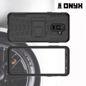 ONYX Противоударный бронированный чехол для Samsung Galaxy A6 Plus 2018 - Черный