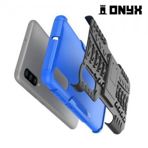 ONYX Противоударный бронированный чехол для Samsung Galaxy A70 - Синий