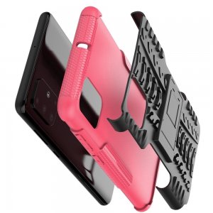 ONYX Противоударный бронированный чехол для Samsung Galaxy A71 - Светло-Розовый