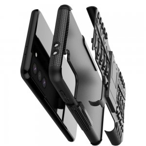 ONYX Противоударный бронированный чехол для Samsung Galaxy S21 Plus / S21+ - Черный