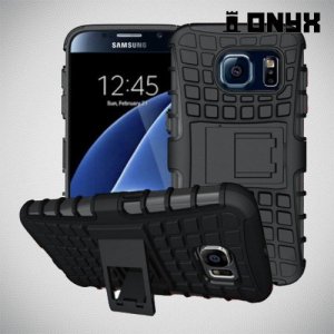 ONYX Противоударный бронированный чехол для Samsung Galaxy S6 - Черный
