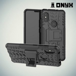 ONYX Противоударный бронированный чехол для Xiaomi Redmi Note 6 / Note 6 Pro - Черный