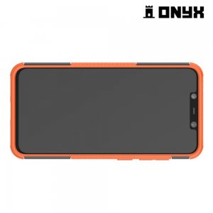 ONYX Противоударный бронированный чехол для Xiaomi Redmi Note 8 Pro - Оранжевый