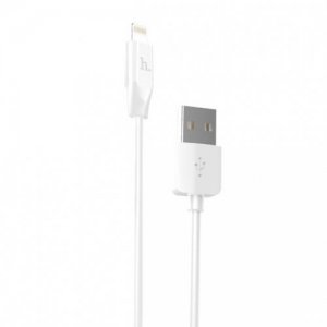 Плоский Кабель Lightning для iPhone и iPad Hoco Rapid Charging - белый
