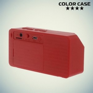Портативная беспроводная Bluetooth колонка ColorCase X3 Красная