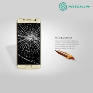 Противоударное закаленное стекло на Samsung Galaxy S7 Nillkin Amazing 9H+ Pro
