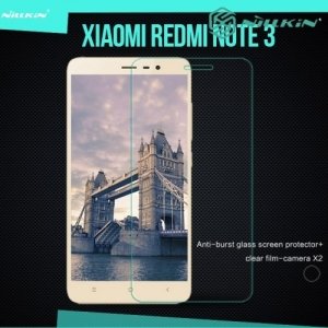 Противоударное закаленное стекло на Xiaomi Redmi Note 3 Nillkin Amazing 9H
