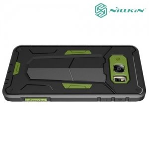 Противоударный чехол NILLKIN Defender II для Samsung Galaxy S6 edge Plus G928 - Зеленый